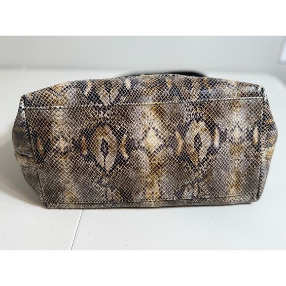 Dooney & Bourke vintage purse snakeskin embossed leather shoulder bag logo lock - Picture 9 of 16